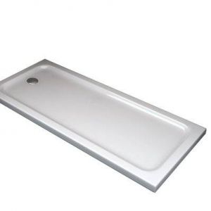 Receveur de douche rectangulaire surbaissé en Abs avec bonde inclus H. 5 cm – 80 x 170