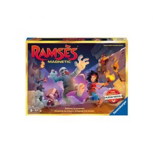 Ravensburger Jeu Ramses Magnetic version Francaise - Plateau vertical et pions aimantes - Memorisation Parcours - Famille
