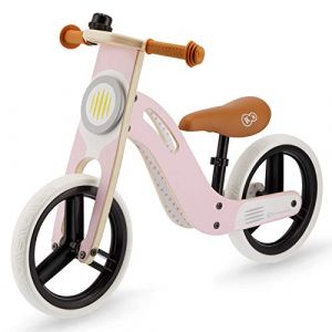 Kinderkraft Uniq Vélo Draisienne Enfant en Bois Rose