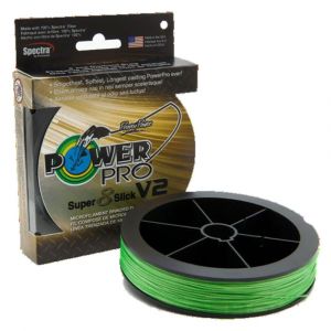 Power pro Tresse 8 Brins Sup 8 Slick V2 Aqua Green 135m - D.0,23mm - R.17Kg - PPBISV213523AG