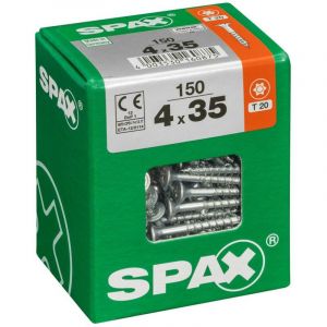 Spax Vis 'T-Star plus' Acier Jaune 35 x 4 mm - 150 pcs