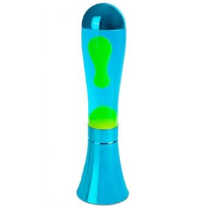Balvi Lampe Lava Magma Couleur bleu Lava couleur de la chaux ampoule incluse Aluminium/verre 45cm