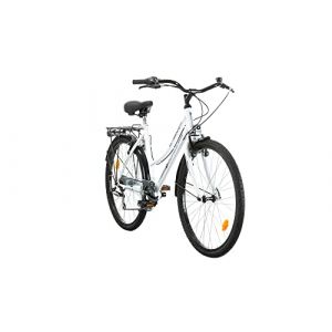 BACHINI CITY 26", 6 Vitesses, Cadre Blanc-Noir-Gris