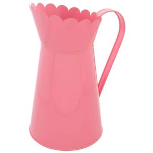 Ruedelafete Arrosoir métal déco avec poignée 26,5cm, Pink Lady