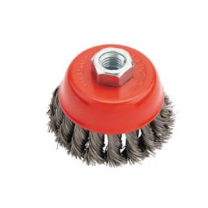 Image de Universal Brosse torsadée acier pour meuleuse 80 mm