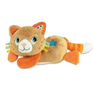 Clementoni 17876 - Roby Ron Ron - Chat en Peluche interactif Qui imite la fusée, Les mélodies et Les Sons de la Nature, Le développement multisensoriel, Le Cadeau pour bébé, 100% Lavable (en