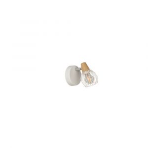 Corep Spot 1L Tyron base en métal filaire - E14 40 W - Blanc et naturel