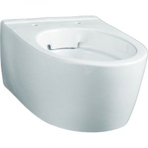 Geberit Keramag iCon xs lavable WC, court, 6l, suspendu au mur, sans chasse d'eau, blanc 204070, Coloris: Blanc - 204070000