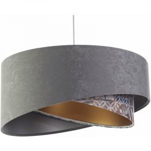 Suspension galaxy asymetric - Gris intérieur beige et doré - Gris intérieur beige et doré