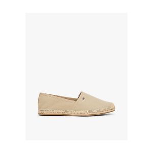 Tommy Hilfiger Espadrilles Femme Flag Canvas avec Logo, Beige (Horseradish), 36