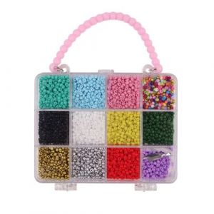 MAIN D'ARTISTE - Set de 3400 Perles - Loisir Créatif - 105715 - Plastique - Activités Manuelles - Set - Adultes - Enfants - Imagination - Cadeaux - Anniversaire - À Partir de 6 ans
