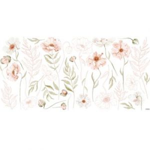 Image de Lilipinso Planche de stickers XL Large Dancing Poppies (130 x 34 cm)