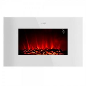Cecotec Cheminée murale électrique décorative ReadyWarm 3590 Flames Connected 1000 2000