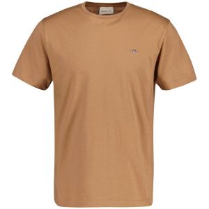 Gant (marque) T- Shirt Reg Shield SS, Kaki Chaud, XXL Homme