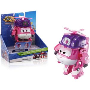 Audley SUPER WINGS – TRANSFORMING DIZZY RESCUE – Hélicoptère Jouet Transformable et Figurine Robot Jouet Enfant – Personnage et Robot Trans