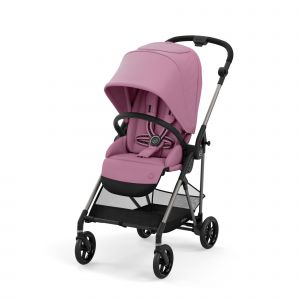 Image de Cybex GOLD Poussette Melio Taupe Black Magnolia Pink