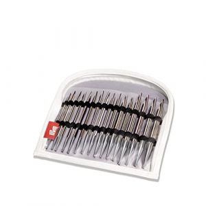 Prym Circular Knitting Needles Set, Interchangeable, Wood, 4-10mm 223801-1 Lot d'aiguilles &agrave; Tricoter circulaires Rayures 4 &agrave; 10 mm, Bois, Naturel