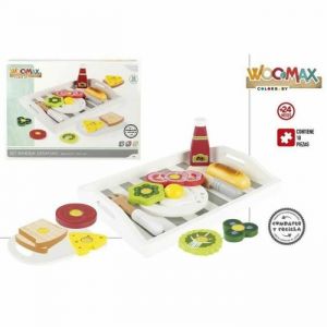 Generico Dînette plateau en bois pour la nourriture et le petit déjeuner Bestway ECO