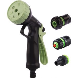 Image de Cap Vert Kit pistolet d'arrosage à pomme ABS et raccord - Diamètre 19 mm