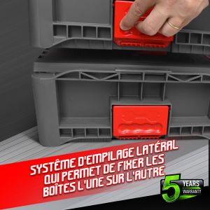 Image de Constructor Boîte à outils empilable en plastique 46.4x33.5x21.2cm