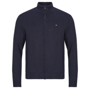 Tommy Hilfiger Pull avec Fermeture &Eacute;clair Homme Essential Cotton Zip Thru Col Montant, Bleu (Desert Sky), M