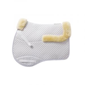 Tapis de selle pour cheval avec cuir d'agneau Kavalkade
