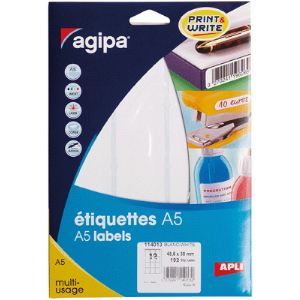 Image de Agipa 192 étiquettes multi-usage 38 x 48,5 mm