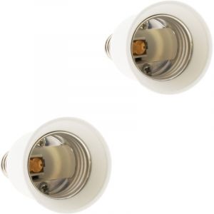 Zenitech Lot de 2 adaptateurs douille E14/E27