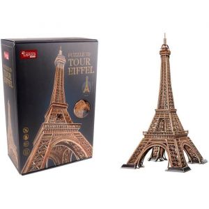 EXPLORA - Tour Eiffel - Puzzles 3D - 540041-314 Pi&egrave;ces - Monument Historique - Niveau 10 - sans Colle Ni Ciseaux - Educatif - Paris - Jeu de Construction - Cadeau - Maquette - &Agrave; Partir de 10 Ans