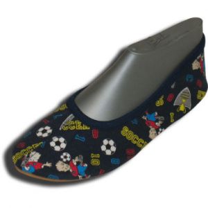 Beck Chaussures de gymnastique enfant FOOTBALL bleu / &agrave; motifs - Taille 24