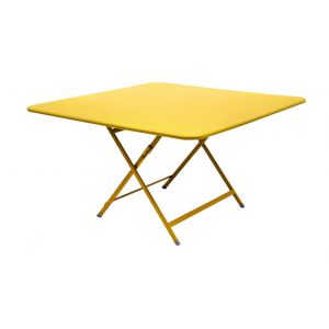 Fermob Table Carrée Pliante 128 x 128 cm Caractère en Acier