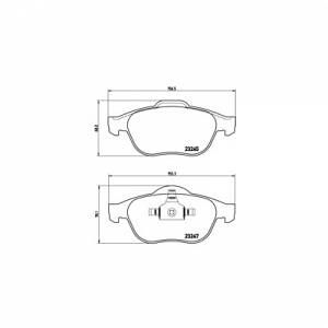 Image de Brembo 4 plaquettes de frein P68030