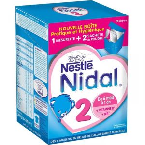 Nestlé Nidal 2ème âge 2x350 g - de 6 à 12 mois