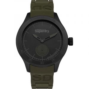 Superdry Homme Analogique Quartz Montre avec Bracelet en Silicone SYG212NB