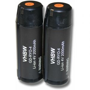 Vhbw S'adapte aux modèles suivants: Ryobi RP4520, Ryobi Tek4 RP4300 - 2x Batterie de remplacement pour outils tels que coupe-bordure, …
