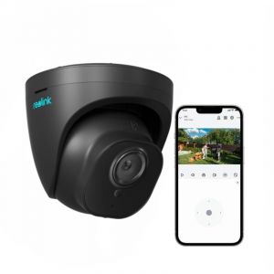 Image de Reolink 5MP Cam&eacute;ra Surveillance Ext&eacute;rieure PoE D&ocirc;me, D&eacute;tection Personne/V&eacute;hicule, Suppote Audio, Vision Nocturne IR 30m, &Eacute;tanche IP66, Time Lapse,Noir