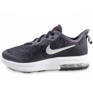 Nike Air Max Sequent 4 Noir Et Argent Enfant 27 1/2 Baskets