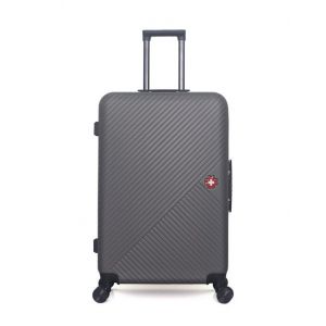 Valise Long S&eacute;jour 4 roues doubles Spiez 75 cm beige