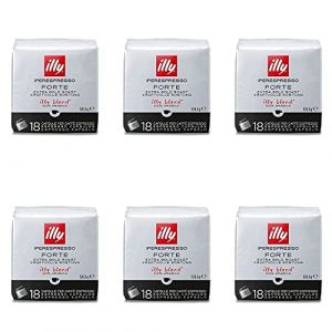 illy 6 Paquets de 18 Capsules IperEspresso Goût Forte