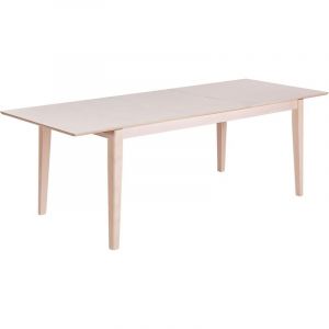 Beliani Table de Salle à Manger à Rallonge Mécanisme Papillon 180/240 x 90 cm Bois Clair Crosby