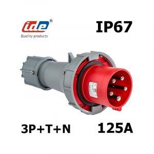 Image de Ide Prise tétrapolaire 125A 3P+N+T IP67 Fiche mâle 3P+N+T 200V à 415V