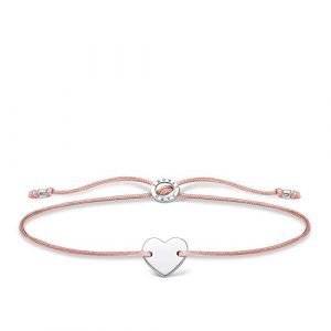 Thomas Sabo Celebrity Jewellery Bracelet pour femme en argent sterling 925 Motif cœur 13-20 cm, 13,00 - 20,00 cm, Argent sterling, Non applicable