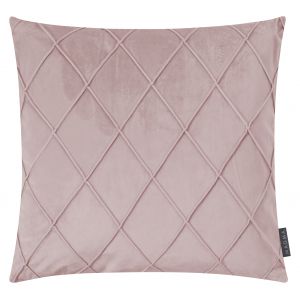 Image de Magma Housses de coussin velours relief pli cousu vieux rose 50x50-Lot de 2