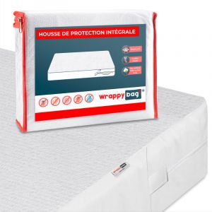 Housse de Matelas Imperméable 160x200x25 – Housse Intégrale Anti-Punaise de Lit & Acarien – Surface en Coton