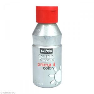 Pebeo Gouache Primacolor 150 ml métallique - Argent