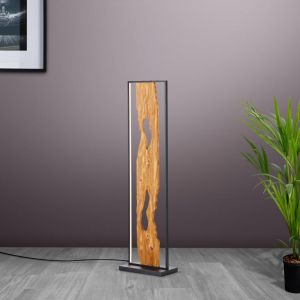Brilliant AG Lampadaire LED Chaumont en bois