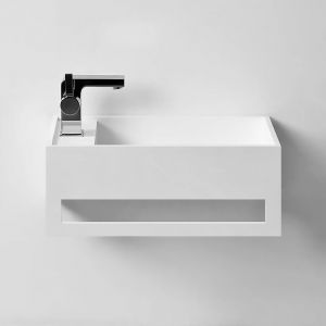 EASY 35 DROITE - Lave-mains suspendu en Solid Surface 35 x 20 x 20(h) cm
