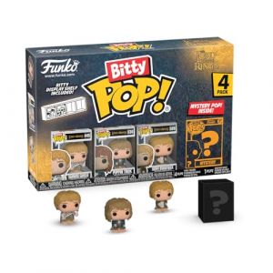 Funko Bitty Pop! Lord of The Rings - Samwise 4PK? et Une Mini-Figurine Mystère en Surprise - 2.2 Cm Collectionnable - Étagère Empilable Incluse - Idée de Cadeau - Décoration de Gâteaux