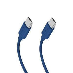 Sbs C - USB C PD 60W 1m50, bleu, tress&eacute;