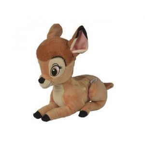 Nicotoy Peluche disney : faon brun bambi 26 cm - set doudou enfant + 1 carte offerte